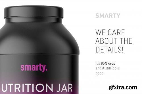 CreativeMarket - Matt nutrition jar mockup 4600514