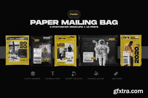 CreativeMarket - Delivery Packaging Mockup Bundle 4608231