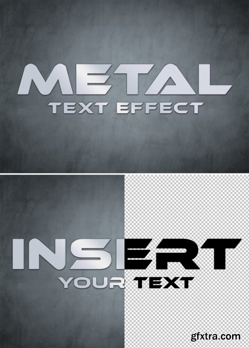 Metal Text Effect Mockup 327061834