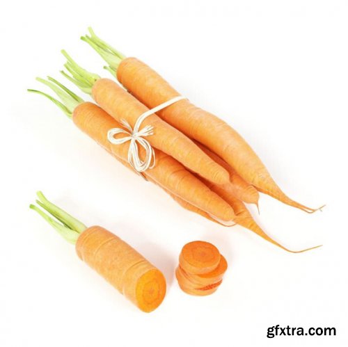 Bundle Of Carrots 3D model