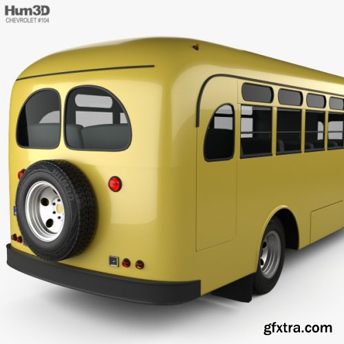 Chevrolet 6700 School Bus 1955 3D model