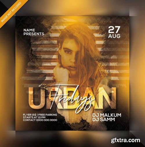 Urban party flyer template