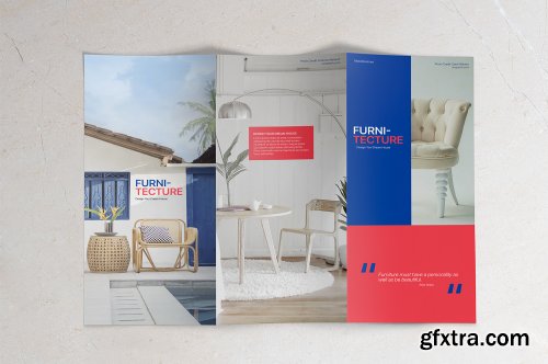 Trifold A4 Brochure Mockup - Set of 5