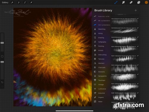 28 Realistic FUR Brushes for Procreate 5