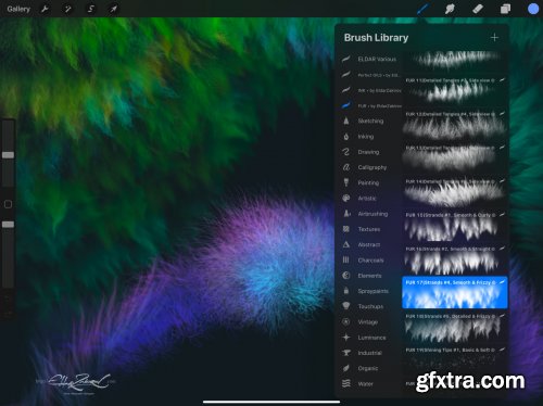28 Realistic FUR Brushes for Procreate 5