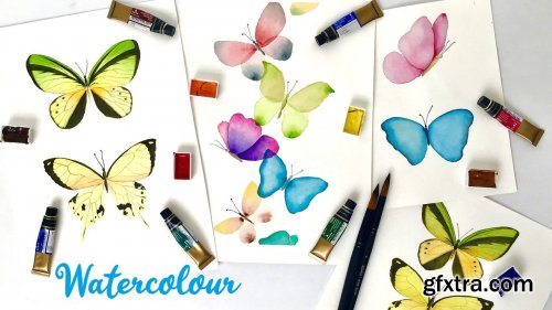  Learn to Paint Magical Watercolor Butterflies from Scratch | Step by Step Watercolor Painting