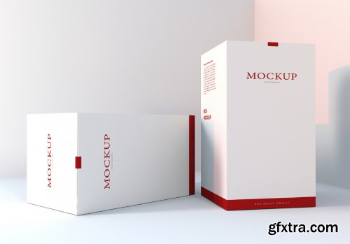 Realistic Packaging Box Mockups