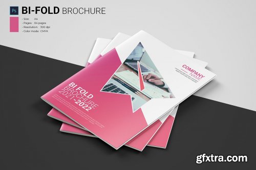 CreativeMarket - Corporate Bi-fold Brochure 4579377