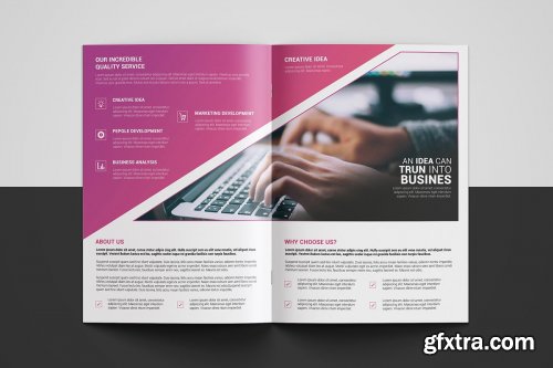 CreativeMarket - Corporate Bi-fold Brochure 4579377