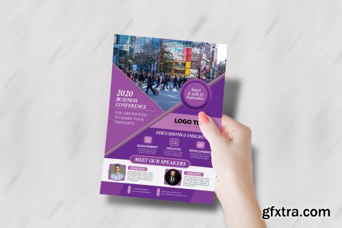 CreativeMarket - Conference Flyer Template 4629040