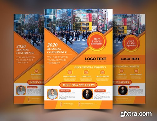 CreativeMarket - Conference Flyer Template 4629040