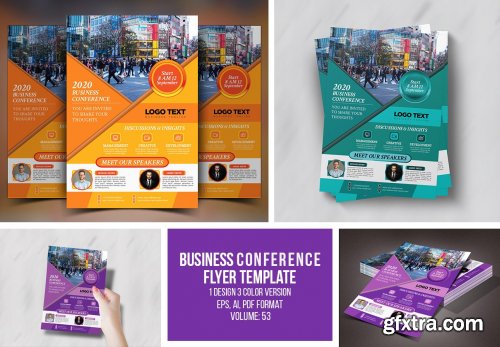 CreativeMarket - Conference Flyer Template 4629040