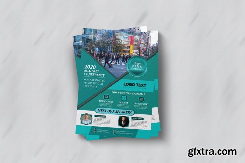 CreativeMarket - Conference Flyer Template 4629040