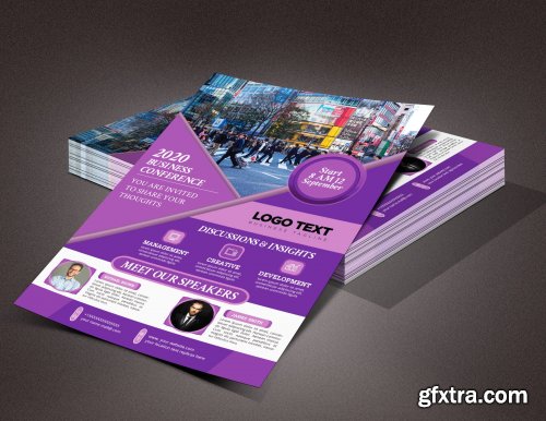 CreativeMarket - Conference Flyer Template 4629040