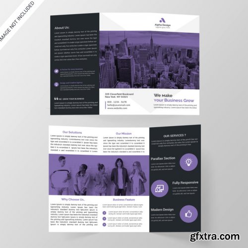 Corporate tri-fold brochure