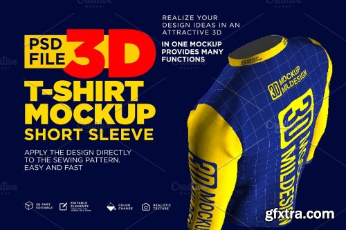 CreativeMarket - 3D Mockup: Long Sleeve Tshirt 4613269