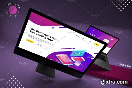 CreativeMarket - Abstract Web Mockup 4559416