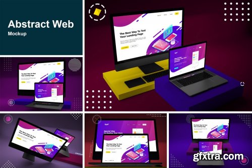 CreativeMarket - Abstract Web Mockup 4559416