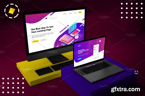 CreativeMarket - Abstract Web Mockup 4559416