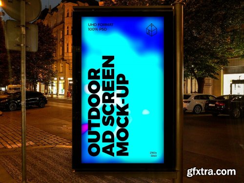 CreativeMarket - Outdoor Night Ad Screen MockUps 3 4583984