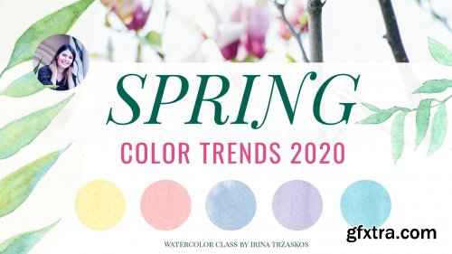  Spring Color Trends: Learn mixing On-Trend Color Schemes in Watercolor