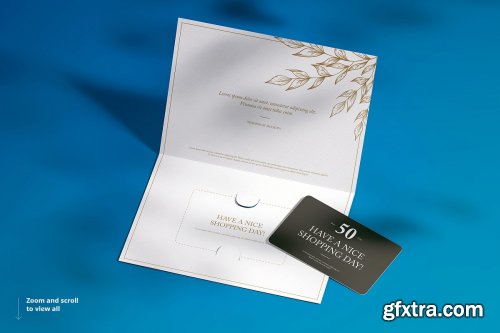 CreativeMarket - Gift Card Mockup Set 4614114