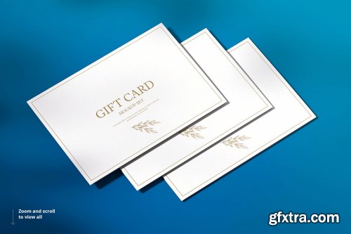 CreativeMarket - Gift Card Mockup Set 4614114