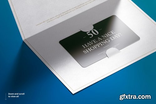 CreativeMarket - Gift Card Mockup Set 4614114