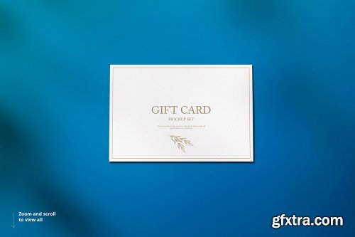 CreativeMarket - Gift Card Mockup Set 4614114