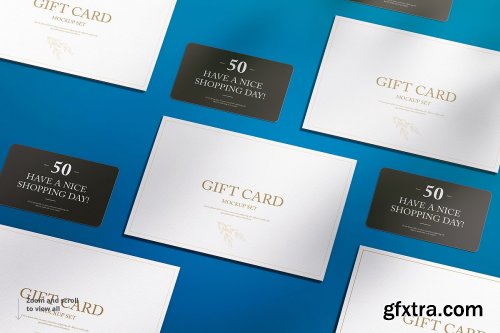 CreativeMarket - Gift Card Mockup Set 4614114