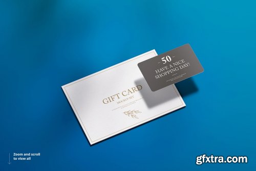 CreativeMarket - Gift Card Mockup Set 4614114