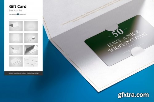 CreativeMarket - Gift Card Mockup Set 4614114