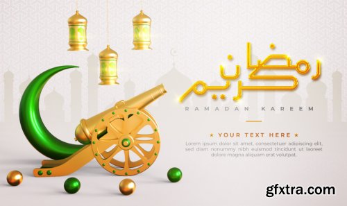 Ramadan kareem islamic greeting background