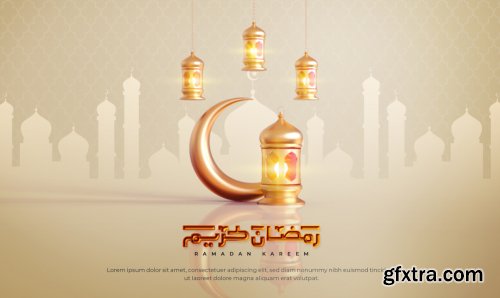 Ramadan kareem islamic greeting background 2