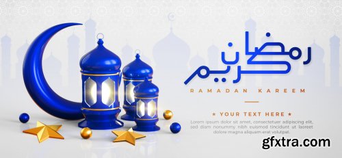 Ramadan kareem islamic greeting background