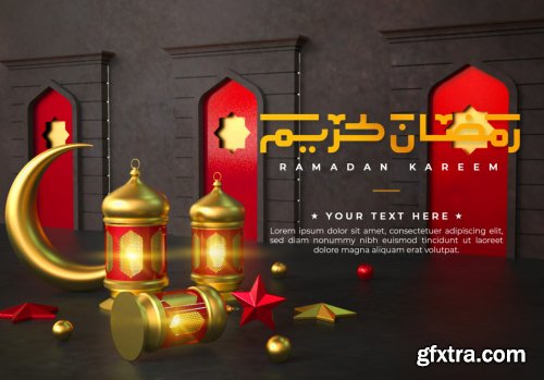 Ramadan kareem islamic greeting background 2