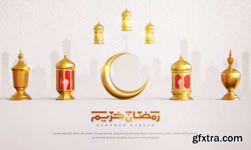 Ramadan kareem islamic greeting background 3