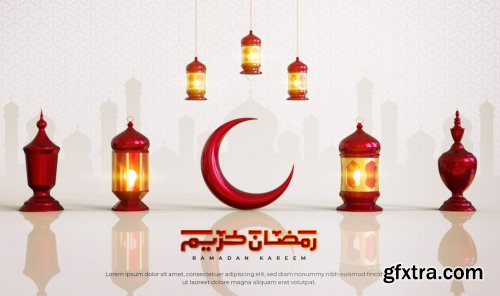 Ramadan kareem islamic greeting background 3