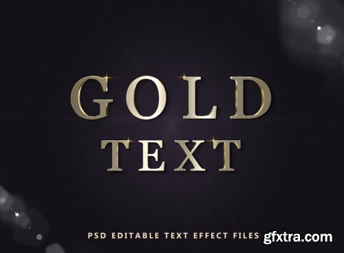 Gold text effect