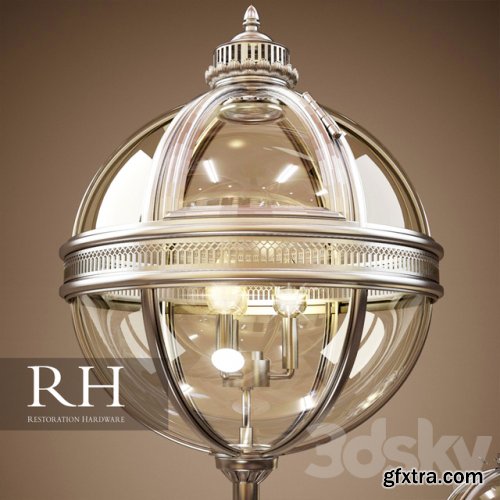 RH VICTORIAN HOTEL FLOOR LAMP + DESK LAMP