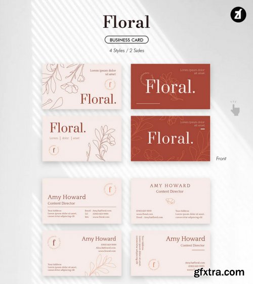 Floral - Business card template