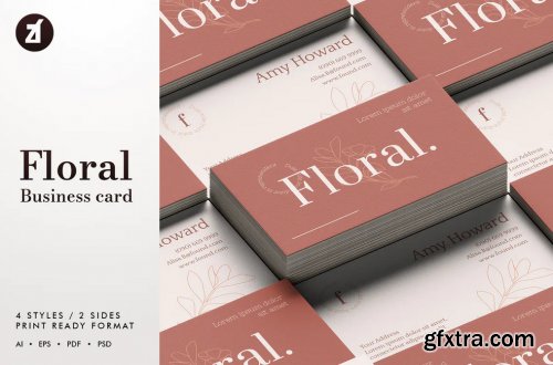 Floral - Business card template