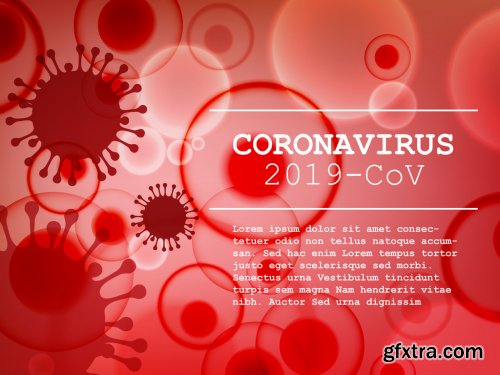 Digital Flyer Layout with Coronavirus Information 328133463