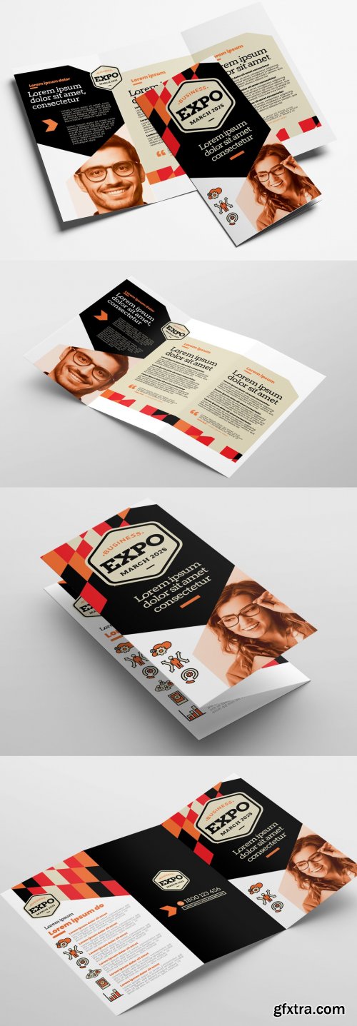 Trifold Brochure Layout for Business Conferences 328598756