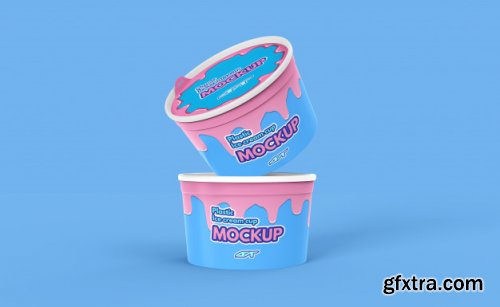 Ice cream cup mockup