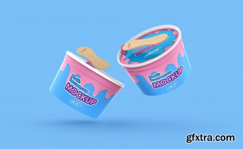 Ice cream cup mockup