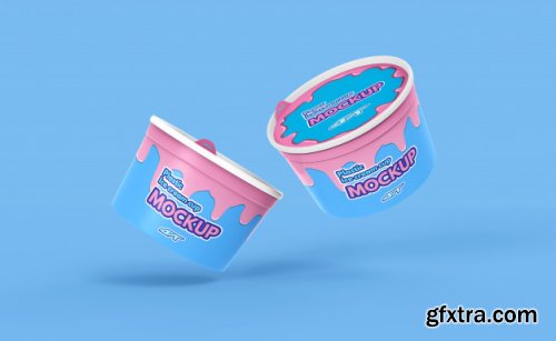 Ice cream cup mockup