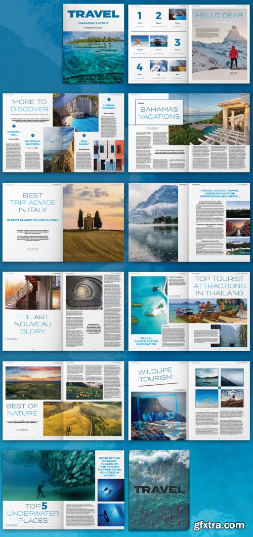 Travel Magazine Layout 328155853