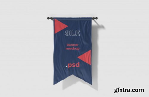 Promotional flag mockup