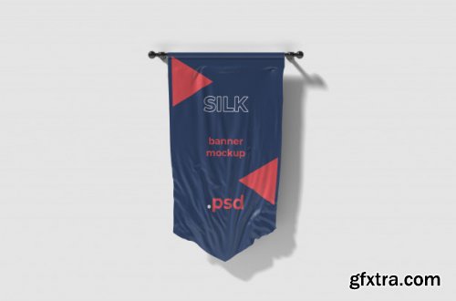 Promotional flag mockup